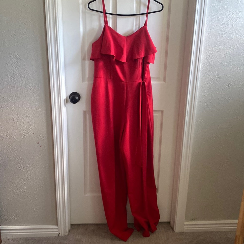Red Dressy Jumpsuit